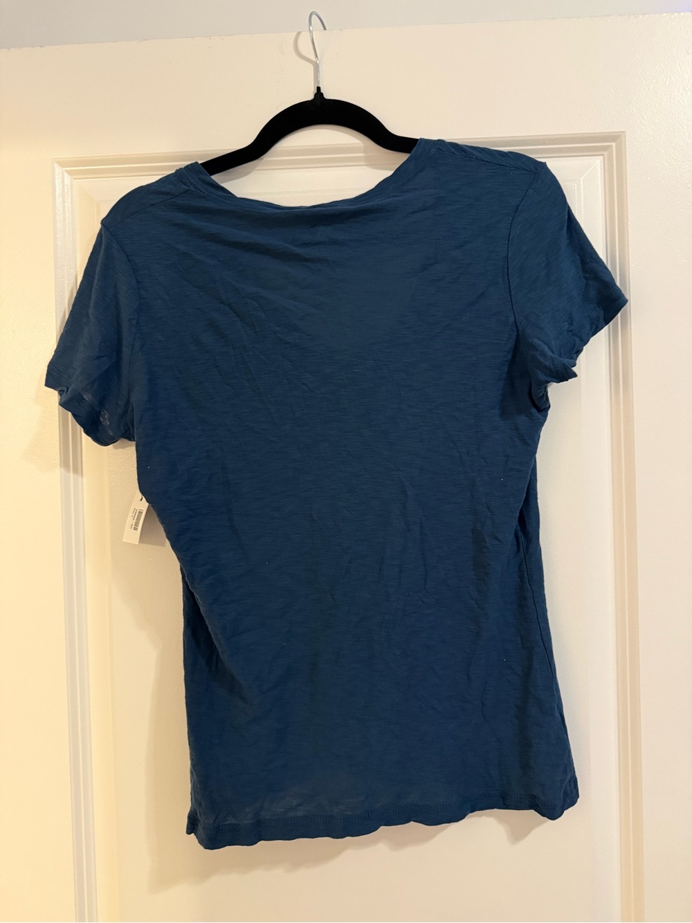 James Perse Blue V-Neck Short Sleeve Tee - Picture 2 of 4